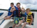 Grandkids enjoying the Boat