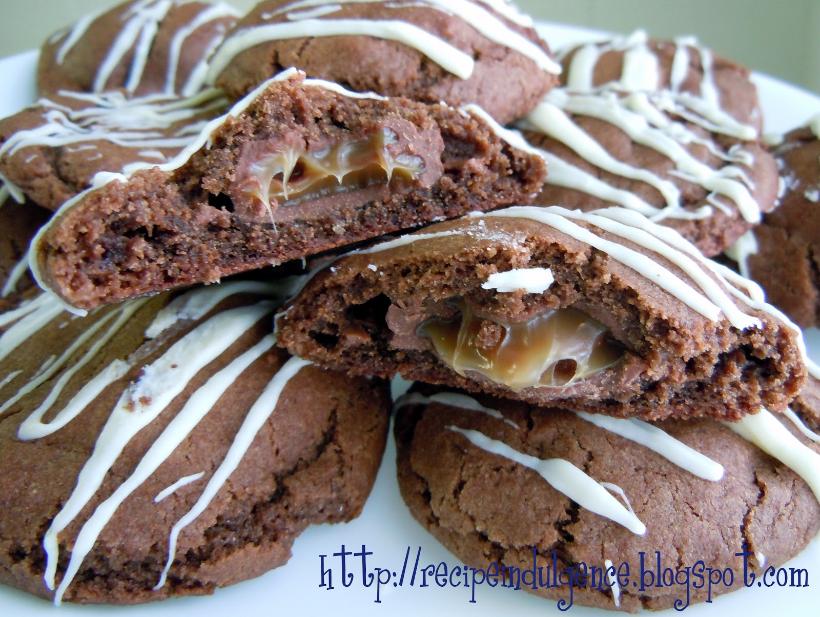 Recipe Indulgence Rolo Stuffed Chocolate Cookies