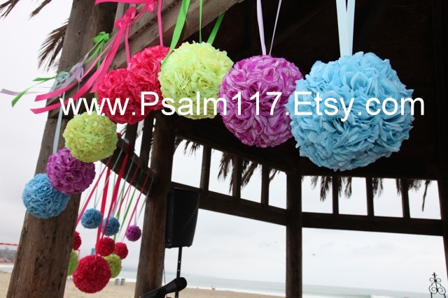 The above 13 pomanders with ribbons the same color as the pomander with 