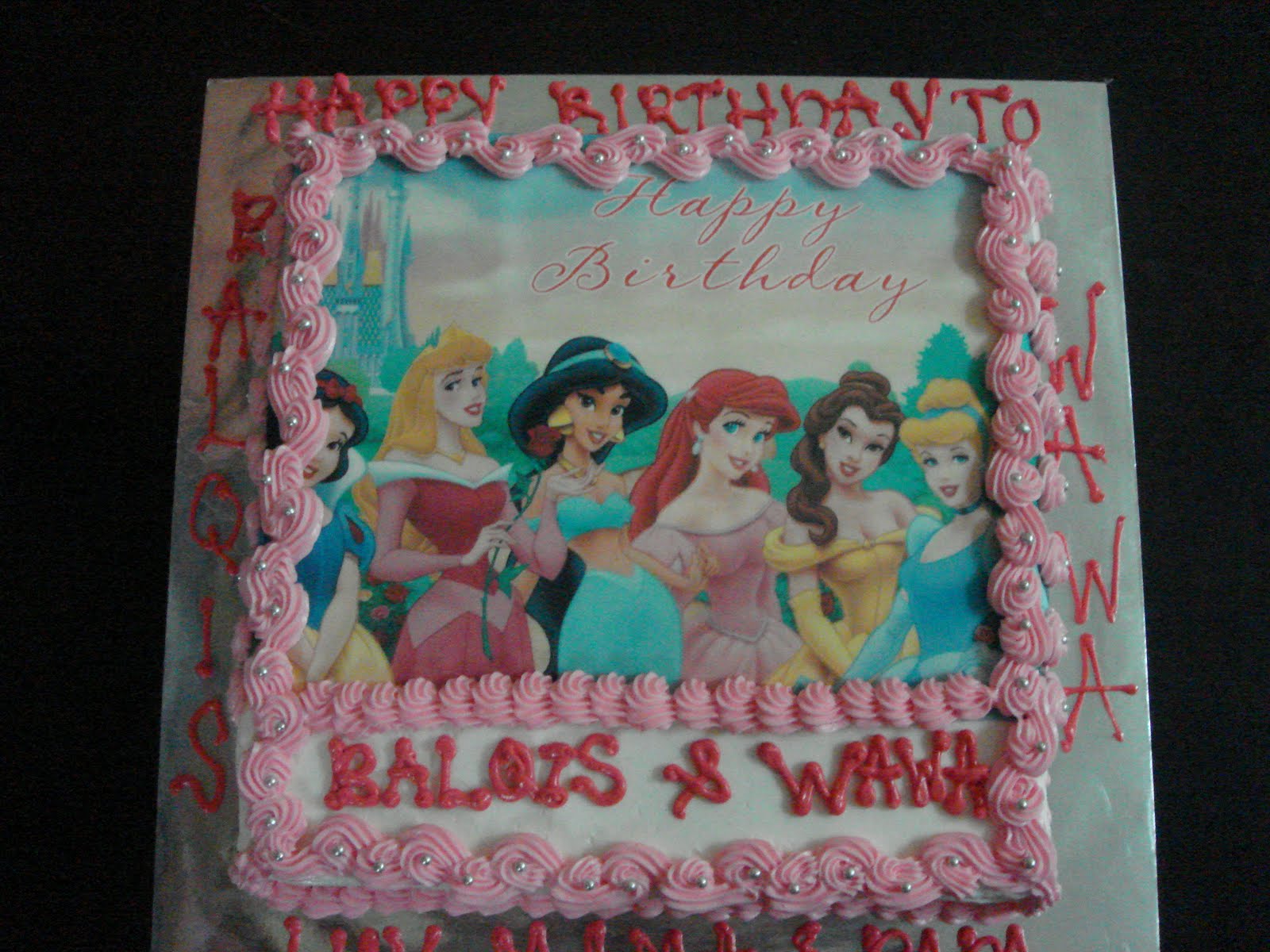 Nanie n Cakes Princess Wawa & Balqis Birthday Cake