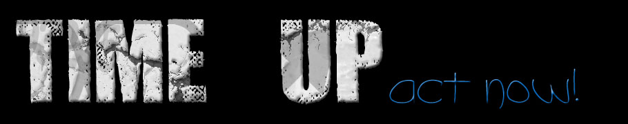 Time up! Act now.