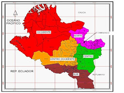 Mapa del Departamento de Nariño