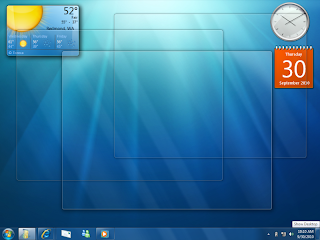 desktop do Windows 7 Pré-Beta