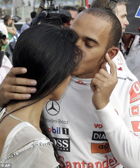 Over the finish line: Lewis nicole scherzinger and lewis hamilton 2011. Over the finish line: Lewis