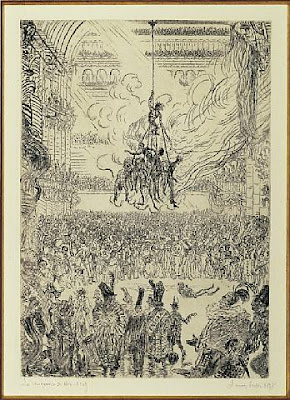 James Ensor, a vingança de Hop-Frog, 1897
