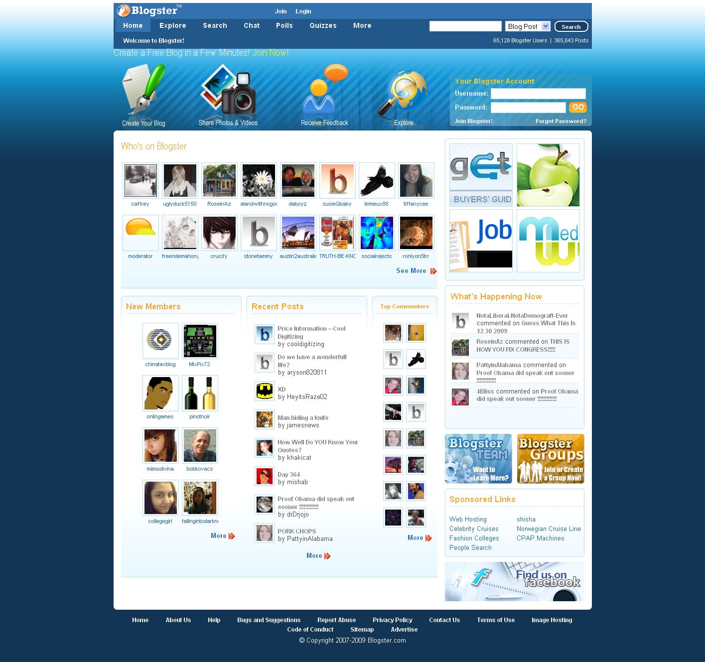 video of blogster in action