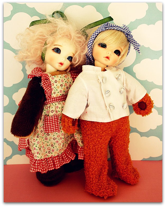 BJD Ball Journal Dollies LOLLIPOP E POPCORN GEMEAS