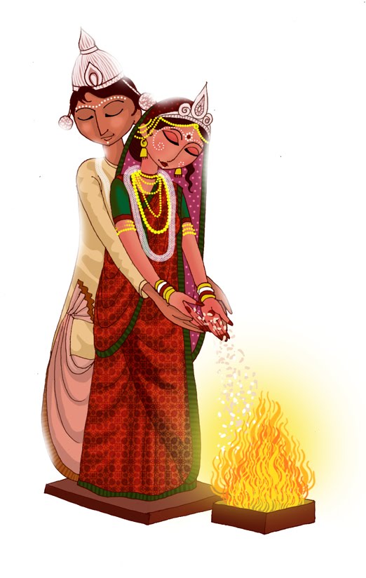 Indian Wedding Illustration