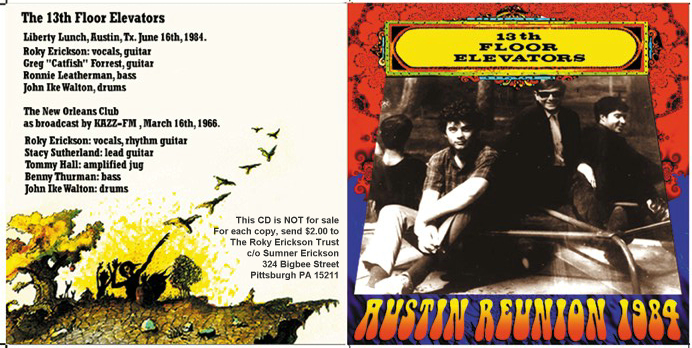 Bomber 13th Floor Elevators Austin Reunion 1984