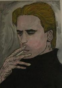 Hombre fumando un cigarrillo