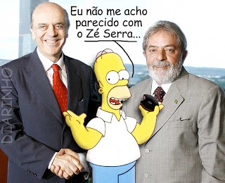 Molecagem sobre foto do Ricardo Stuckert/PR e desenho do Matt Groening