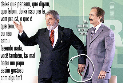 Molecagem sobre foto do Ricardo Stuckert/PR