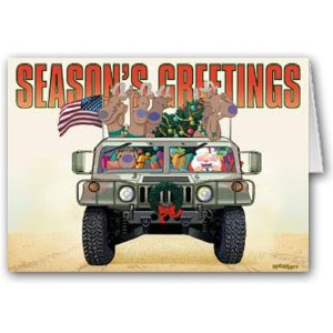 Had christmas card to recovering american soldier