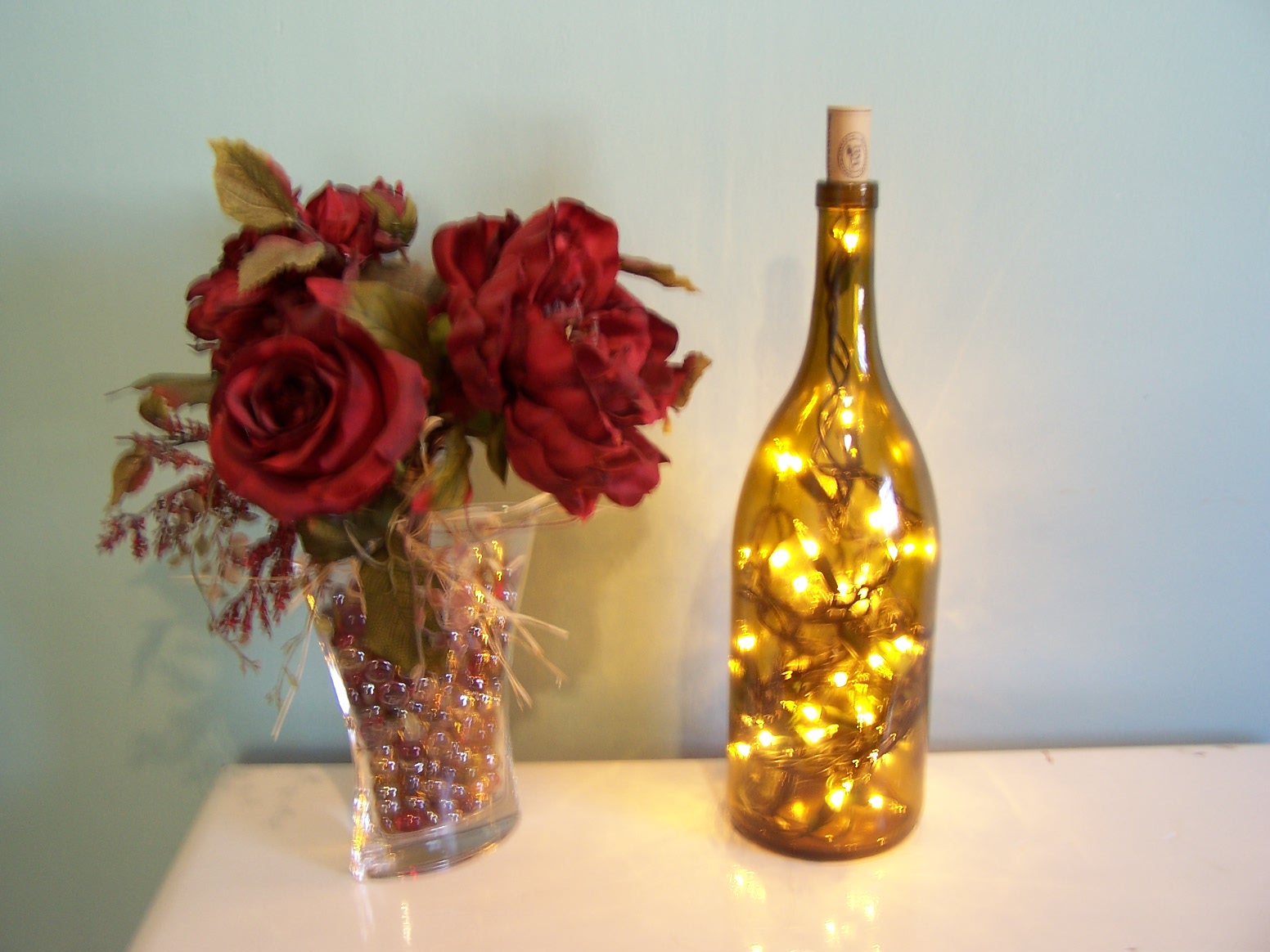 Nitty Gritty Pretty Wine Bottle Lamp
