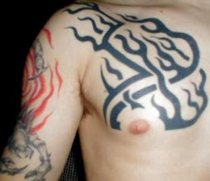 tribal chest tattoos