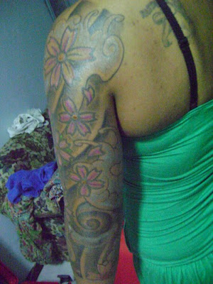 quarter sleeve tattoos for girls. quarter sleeve tattoo