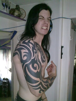 sleeve tattoos david beckham. Tribal sleeve Tattoo