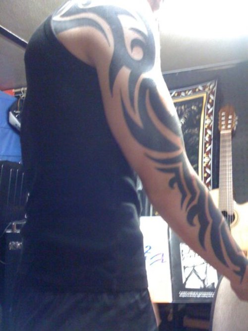 sleeve tattoos for men. tribal sleeve tattoos for men.