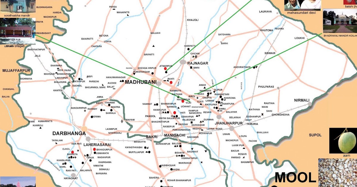 darbhanga map map of darbhanga