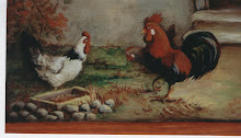 A COCKEREL AND 2 HENS