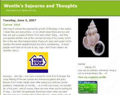 Wentle's Soujourns and Thoughts