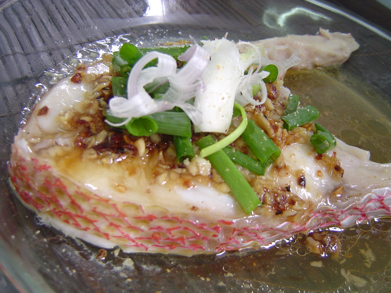 Steamed fish fillet