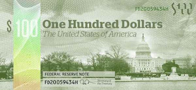 Новые, долларовые, купюры, США, mew, banknotes, FRS, Federal Reserve,Bank, banknotes, new, dollars, USA