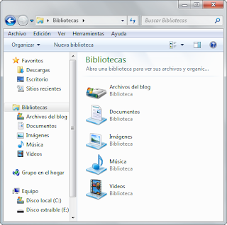 Como añadir, quitar y modificar bibliotecas en Windows 7 Como añadir, quitar y modificar bibliotecas en Windows 7