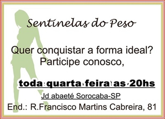 SENTINELAS DO PESO