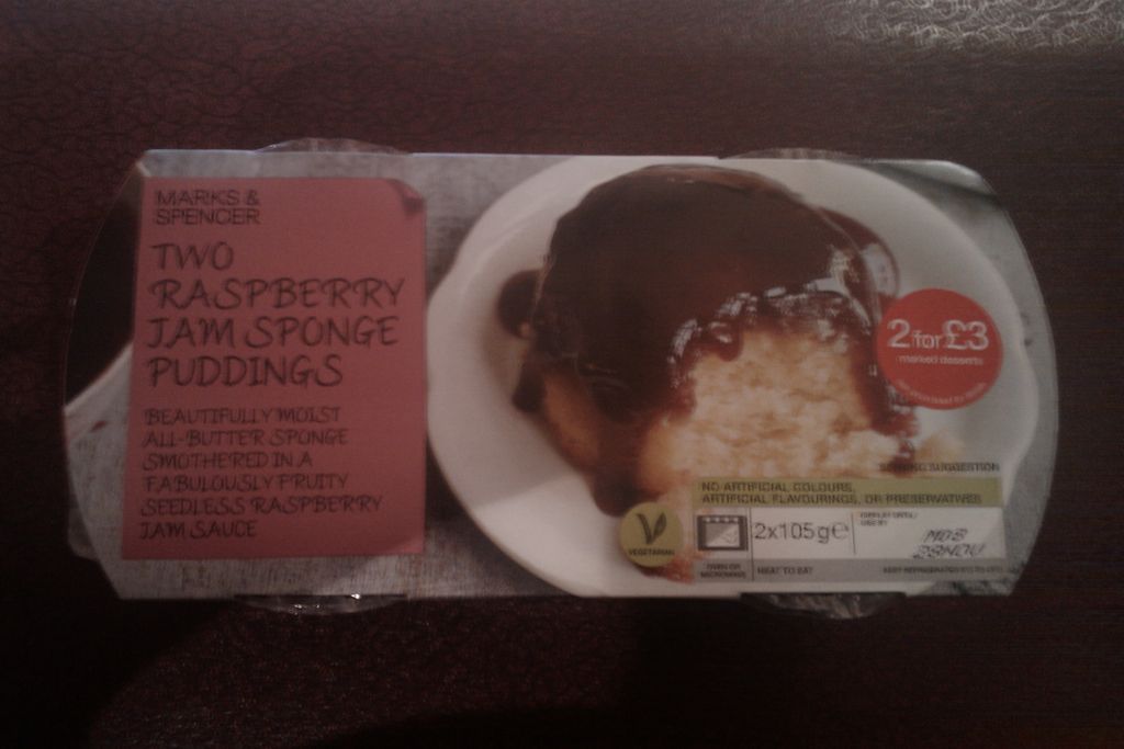 Ready Meals Rock Chick Raspberry Jam Sponge Puddings Marks & Spencer