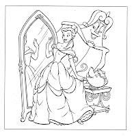 Coloring Cabin: Princess Belle The Beauty and the Beast Coloring Pages