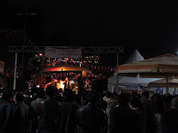 People dancing on music during an Iftar celebration