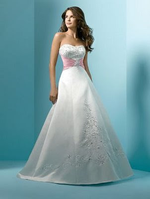Wedding Gown with a different color. Wedding Gown