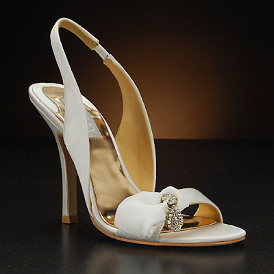 White Wedding Shoes   on Badgley Mischka Harrow White Wedding Shoes