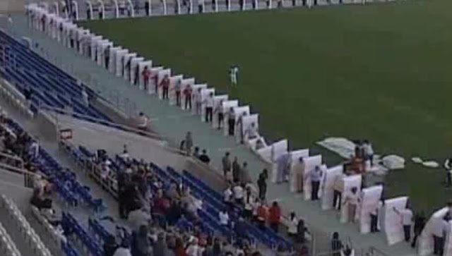 Human Mattress Dominoes World Guinness Record In Portugal