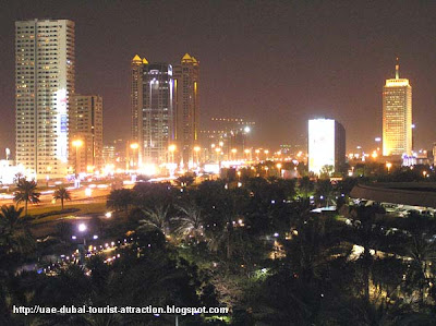 Dubai+buildings+at+night