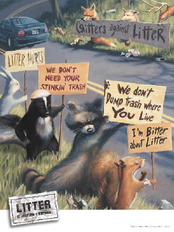 anti litter posters