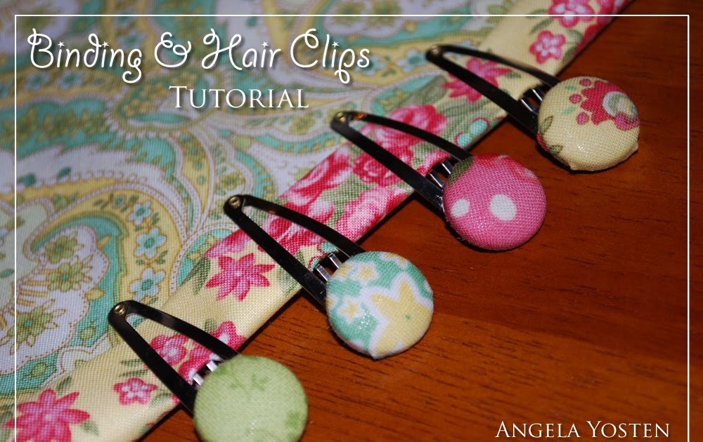 Angela Yosten NEW Binding & Hair Clips TUTORIAL & GIVEAWAY!!!