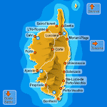 Mapa de Corcega