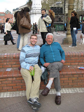 Me and a Recently Made Argentine Friend in the Plaza de Mayo