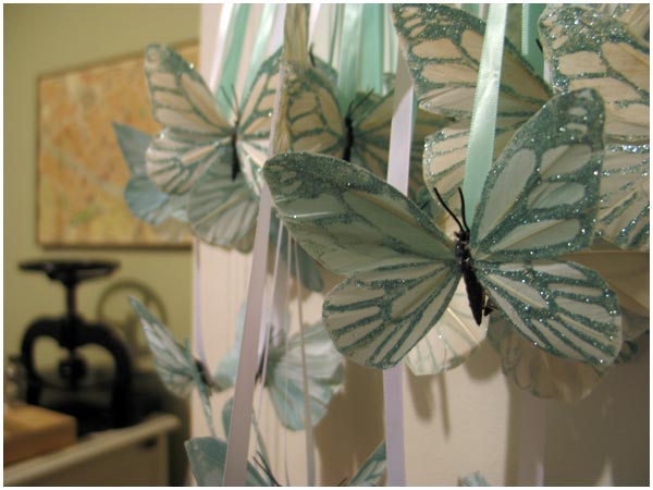 Tulle butterfly decor Butterfly accessories Butterfly wedding favor