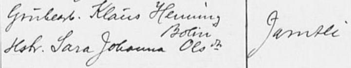 Sara Johanna og Klaus Henning