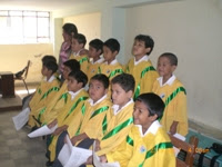 El coro infantil del colegio San Ignacio de Loyola