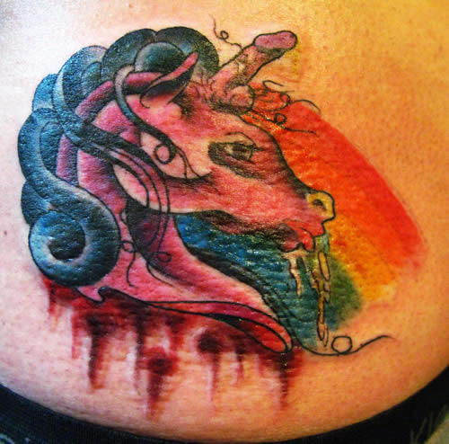 tribal wings and cross tattoo designs. More Fucking Unicorns!