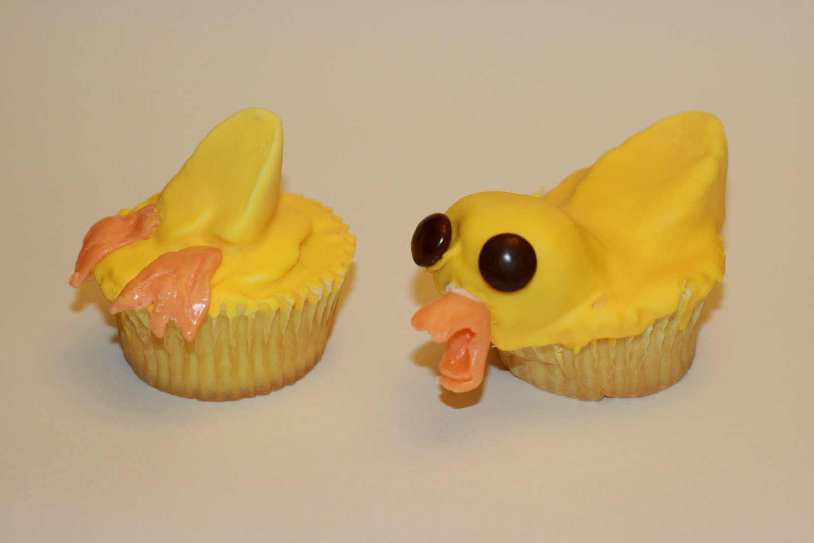 Duck Shaped Cupcakes