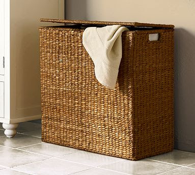 divided hamper, seagrass