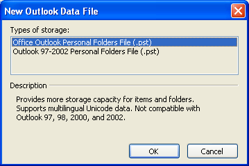 Types of storage