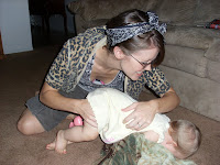 Ashley playing with her adorable daughter Lilly