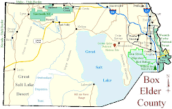 Map of Box Elder County