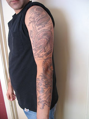 drgon tattoo sleeve